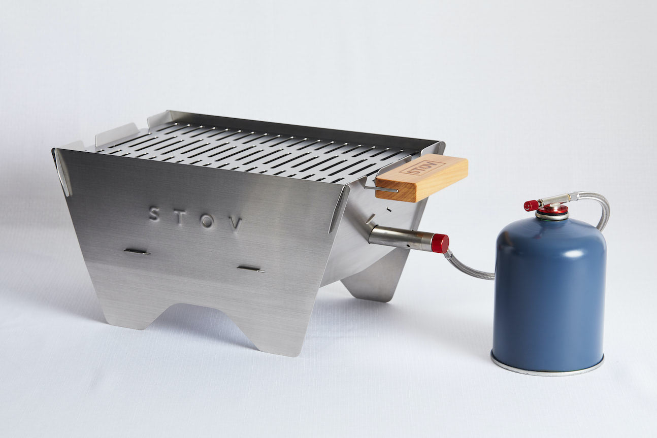 Gas bottle for clearance barbecue